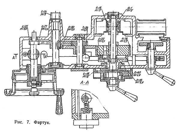 Фартук токарно-гвинторізного верстата УТ16ПМ